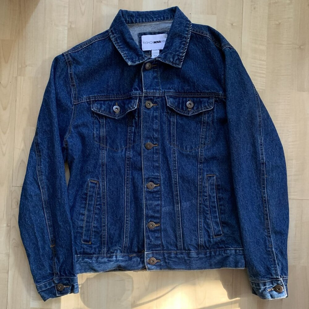 Fashion Nova Denim Jacket Men's Size M